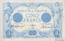Country : FRANCE 
Face Value : 5 Francs BLEU 
Date : 02 février 1912 
Period/Province/Bank : Banque de France, XXe siècle 
Catalogue reference : F...