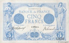 Country : FRANCE 
Face Value : 5 Francs BLEU 
Date : 29 octobre 1915 
Period/Province/Bank : Banque de France, XXe siècle 
Catalogue reference : F...