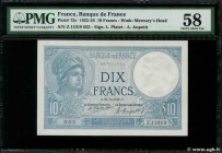 Country : FRANCE 
Face Value : 10 Francs MINERVE 
Date : 22 octobre 1923 
Period/Province/Bank : Banque de France, XXe siècle 
Catalogue reference...