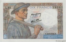 Country : FRANCE 
Face Value : 10 Francs MINEUR Numéro radar 
Date : 22 juin 1944 
Period/Province/Bank : Banque de France, XXe siècle 
Catalogue ...