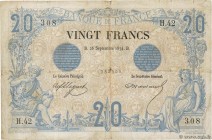 Country : FRANCE 
Face Value : 20 Francs NOIR 
Date : 26 septembre 1874 
Period/Province/Bank : Banque de France, XXe siècle 
Catalogue reference ...