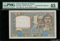 Country : FRANCE 
Face Value : 20 Francs TRAVAIL ET SCIENCE 
Date : 22 février 1940 
Period/Province/Bank : Banque de France, XXe siècle 
Catalogu...