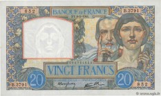 Country : FRANCE 
Face Value : 20 Francs TRAVAIL ET SCIENCE 
Date : 08 mai 1941 
Period/Province/Bank : Banque de France, XXe siècle 
Catalogue re...