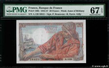 Country : FRANCE 
Face Value : 20 Francs PÊCHEUR 
Date : 05 juillet 1945 
Period/Province/Bank : Banque de France, XXe siècle 
Catalogue reference...