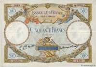 Country : FRANCE 
Face Value : 50 Francs LUC OLIVIER MERSON type modifié 
Date : 06 novembre 1930 
Period/Province/Bank : Banque de France, XXe siè...
