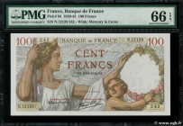 Country : FRANCE 
Face Value : 100 Francs SULLY 
Date : 20 juin 1940 
Period/Province/Bank : Banque de France, XXe siècle 
Catalogue reference : F...