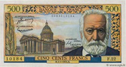 Country : FRANCE 
Face Value : 500 Francs VICTOR HUGO 
Date : 04 mars 1954 
Period/Province/Bank : Banque de France, XXe siècle 
Catalogue referen...