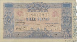 Country : FRANCE 
Face Value : 1000 Francs BLEU ET ROSE 
Date : 01 avril 1891 
Period/Province/Bank : Banque de France, XXe siècle 
Catalogue refe...