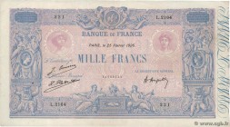 Country : FRANCE 
Face Value : 1000 Francs BLEU ET ROSE 
Date : 25 février 1926 
Period/Province/Bank : Banque de France, XXe siècle 
Catalogue re...