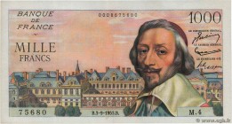 Country : FRANCE 
Face Value : 1000 Francs RICHELIEU 
Date : 03 septembre 1953 
Period/Province/Bank : Banque de France, XXe siècle 
Catalogue ref...