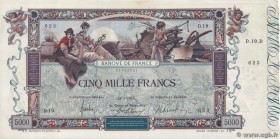 Country : FRANCE 
Face Value : 5000 Francs FLAMENG 
Date : 23 janvier 1918 
Period/Province/Bank : Banque de France, XXe siècle 
Catalogue referen...