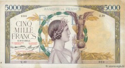 Country : FRANCE 
Face Value : 5000 Francs VICTOIRE 
Date : 16 mai 1935 
Period/Province/Bank : Banque de France, XXe siècle 
Catalogue reference ...