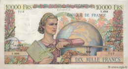 Country : FRANCE 
Face Value : 10000 Francs GÉNIE FRANÇAIS 
Date : 02 février 1950 
Period/Province/Bank : Banque de France, XXe siècle 
Catalogue...