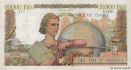 Country : FRANCE 
Face Value : 10000 Francs GÉNIE FRANÇAIS 
Date : 06 décembre 1951 
Period/Province/Bank : Banque de France, XXe siècle 
Catalogu...