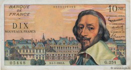 Country : FRANCE 
Face Value : 10 Nouveaux Francs RICHELIEU 
Date : 04 janvier 1963 
Period/Province/Bank : Banque de France, XXe siècle 
Catalogu...