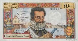 Country : FRANCE 
Face Value : 50 Nouveaux Francs HENRI IV 
Date : 02 juillet 1959 
Period/Province/Bank : Banque de France, XXe siècle 
Catalogue...