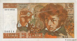 Country : FRANCE 
Face Value : 10 Francs BERLIOZ Remplacement 
Date : 06 décembre 1973 
Period/Province/Bank : Banque de France, XXe siècle 
Catal...