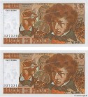 Country : FRANCE 
Face Value : 10 Francs BERLIOZ Consécutifs 
Date : 06 juillet 1978 
Period/Province/Bank : Banque de France, XXe siècle 
Catalog...