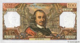Country : FRANCE 
Face Value : 100 Francs CORNEILLE 
Date : 02 décembre 1977 
Period/Province/Bank : Banque de France, XXe siècle 
Catalogue refer...
