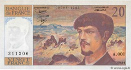 Country : FRANCE 
Face Value : 20 Francs DEBUSSY 
Date : 1980 
Period/Province/Bank : Banque de France, XXe siècle 
Catalogue reference : F.66.01A...