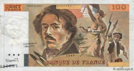 Country : FRANCE 
Face Value : 100 Francs DELACROIX modifié Fauté 
Date : 1985 
Period/Province/Bank : Banque de France, XXe siècle 
Catalogue ref...