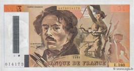 Country : FRANCE 
Face Value : 100 Francs DELACROIX imprimé en continu Fauté 
Date : 1990 
Period/Province/Bank : Banque de France, XXe siècle 
Ca...