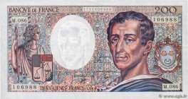 Country : FRANCE 
Face Value : 200 Francs MONTESQUIEU Fauté 
Date : 1990 
Period/Province/Bank : Banque de France, XXe siècle 
Catalogue reference...