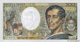 Country : FRANCE 
Face Value : 200 Francs MONTESQUIEU Modifié 
Date : 1994 
Period/Province/Bank : Banque de France, XXe siècle 
Catalogue referen...