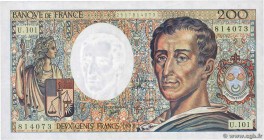 Country : FRANCE 
Face Value : 200 Francs MONTESQUIEU alphabet 101 
Date : 1992 
Period/Province/Bank : Banque de France, XXe siècle 
Catalogue re...