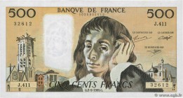 Country : FRANCE 
Face Value : 500 Francs PASCAL 
Date : 02 septembre 1993 
Period/Province/Bank : Banque de France, XXe siècle 
Catalogue referen...