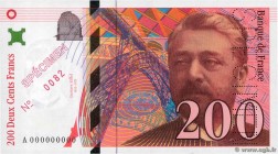Country : FRANCE 
Face Value : 200 Francs EIFFEL Spécimen 
Date : 1995 
Period/Province/Bank : Banque de France, XXe siècle 
Catalogue reference :...