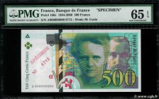 Country : FRANCE 
Face Value : 500 Francs PIERRE ET MARIE CURIE Spécimen 
Date : 1994 
Period/Province/Bank : Banque de France, XXe siècle 
Catalo...