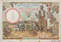 Country : FRANCE 
Face Value : 1000 Francs ALGÉRIE 
Date : 11 juillet 1942 
Period/Province/Bank : Trésor 
Catalogue reference : VF.10.01 
Additi...