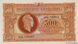 Country : FRANCE 
Face Value : 500 Francs MARIANNE 
Date : 1945 
Period/Province/Bank : Trésor 
Catalogue reference : VF.11.01 
Additional refere...