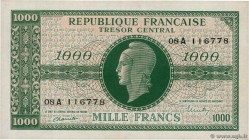 Country : FRANCE 
Face Value : 1000 Francs MARIANNE chiffres gras 
Date : 1945 
Period/Province/Bank : Trésor 
Catalogue reference : VF.12.01 
Ad...