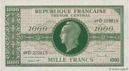 Country : FRANCE 
Face Value : 1000 Francs MARIANNE chiffres maigres 
Date : 1945 
Period/Province/Bank : Trésor 
Catalogue reference : VF.13.01 ...
