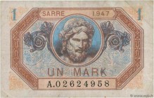 Country : FRANCE 
Face Value : 1 Mark SARRE 
Date : 1947 
Period/Province/Bank : Trésor 
Catalogue reference : VF.44.01 
Additional reference : P...