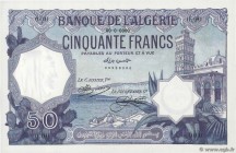 Country : ALGERIA 
Face Value : 50 Francs Spécimen 
Date : 1912 
Period/Province/Bank : Banque de l'Algérie 
Catalogue reference : P.79s 
Additio...