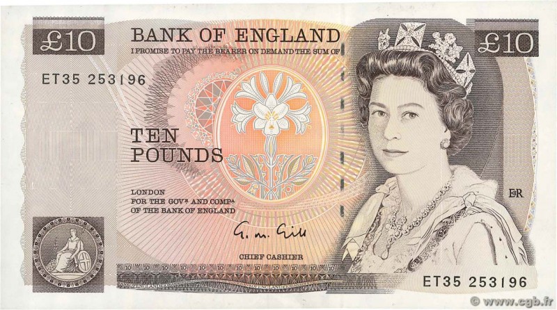 Country : ENGLAND 
Face Value : 10 Pounds 
Date : (1988-1991) 
Period/Provinc...