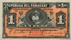 Country : PARAGUAY 
Face Value : 1 Peso 
Date : 28 janvier 1916 
Period/Province/Bank : Republica del Paraguay 
Catalogue reference : P.138a 
Alp...