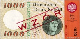 Country : POLAND 
Face Value : 1000 Zlotych Spécimen 
Date : 29 octobre 1965 
Period/Province/Bank : Narodowy Bank Polski 
Catalogue reference : P...