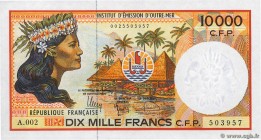 Country : POLYNESIA, FRENCH OVERSEAS TERRITORIES 
Face Value : 10000 Francs 
Date : (2010/2012) 
Period/Province/Bank : Institut d'Émission d'Outre...