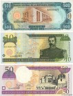 Country : DOMINICAN REPUBLIC 
Face Value : 500, 10 et 50 Pesos Oro Lot 
Date : 1998-200 
Period/Province/Bank : Banco Central de la Republica Domin...