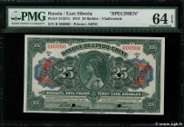Country : RUSSIA (Indochina Bank) 
Face Value : 25 Roubles Spécimen 
Date : 12 février 1919 
Period/Province/Bank : Vladivostock - Banque de l'Indo...