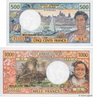 Country : TAHITI 
Face Value : 500 et 1000 Francs Lot 
Date : (1985) 
Period/Province/Bank : Institut d'Émission d'Outre-Mer 
French City : Papeet...