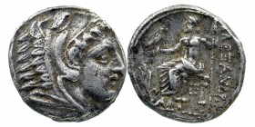KINGS of MACEDON. Alexander III ‘the Great’. 336-323 BC. AR Tetradrachm 
Struck under Demetrios I Poliorketes, circa 306-300 BC. 
Head of Herakles rig...