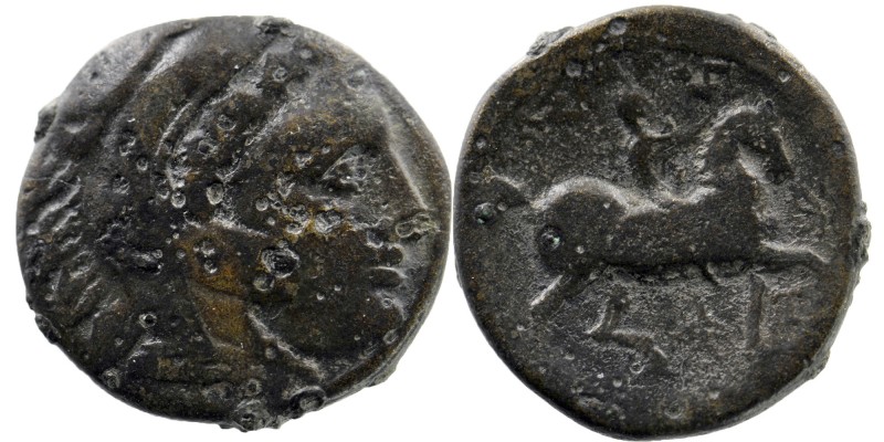 KINGS OF MACEDON. Kassander (317-305 BC). Ae. Uncertain mint.
Obv: Head of Herak...