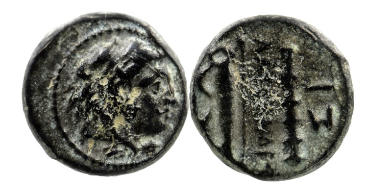 Kings of Macedon. Uncertain mint. Alexander III "the Great" 336-323 BC. AE
Head ...