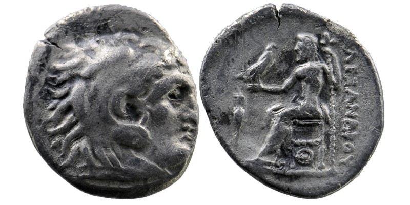 Kings of Macedon. Alexander III "the Great" 336-323 BC. 
Head of Herakles right,...
