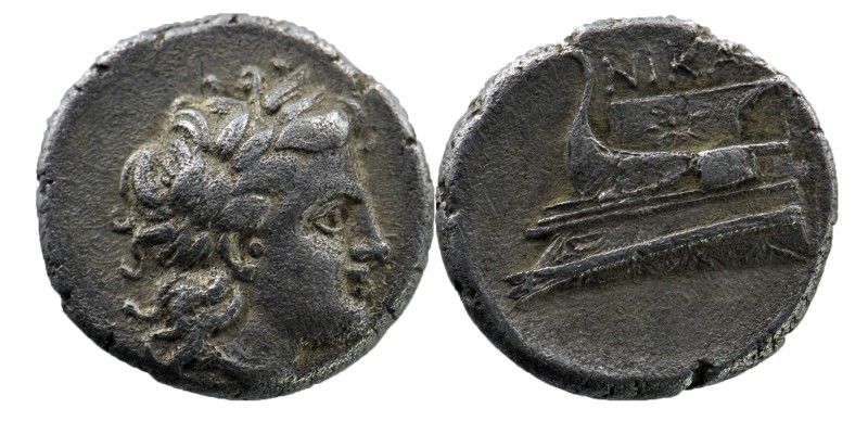 BITHYNIA, Kios. Circa 345-315 BC. AR Hemidrachm
Persic standard. Nikas, magistra...